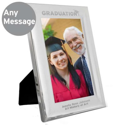 (image for) Personalised Silver 4x6 Graduation Photo Frame