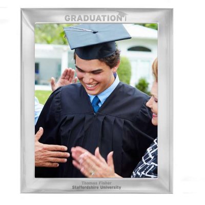 (image for) Personalised Silver 10x8 Graduation Photo Frame