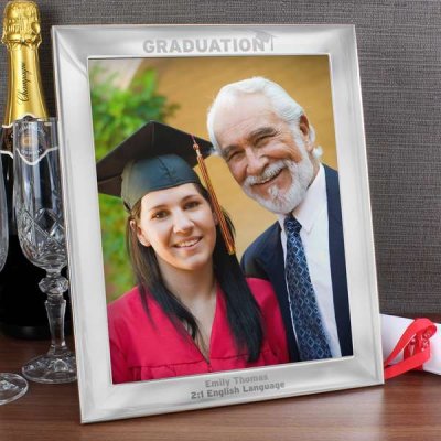 (image for) Personalised Silver 10x8 Graduation Photo Frame