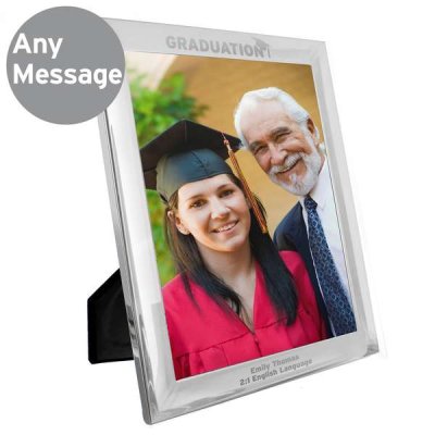 (image for) Personalised Silver 10x8 Graduation Photo Frame