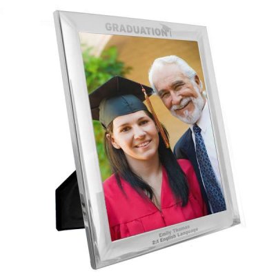 (image for) Personalised Silver 10x8 Graduation Photo Frame