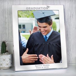 (image for) Personalised Silver 10x8 Graduation Photo Frame