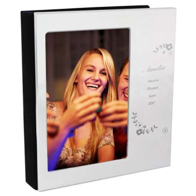 (image for) Personalised Vintage Floral Photo Frame Album 6x4