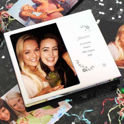 (image for) Personalised Vintage Floral Photo Frame Album 6x4