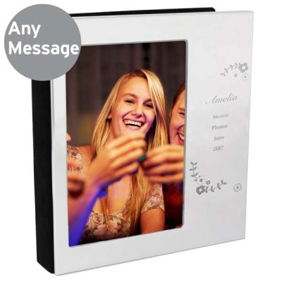 (image for) Personalised Vintage Floral Photo Frame Album 6x4