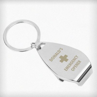 (image for) Personalised Emergency Bottle Opener Keyring