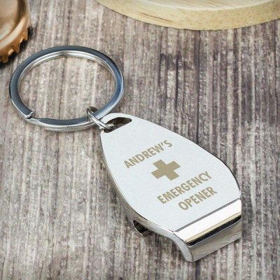 (image for) Personalised Emergency Bottle Opener Keyring