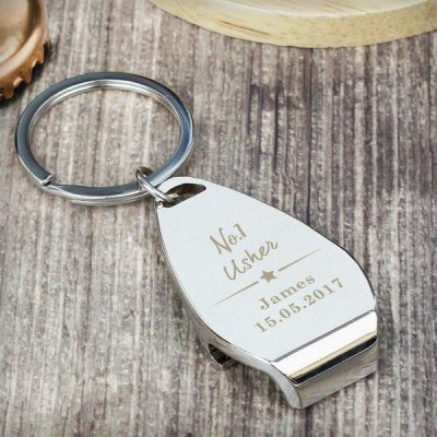 (image for) Personalised No.1 Bottle Opener Keyring