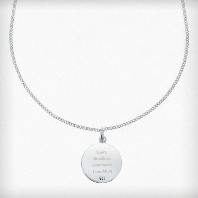 (image for) Personalised Sterling Silver & 9ct Gold St. Christopher Necklace