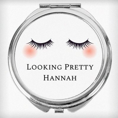 (image for) Personalised Eyelashes Compact Mirror