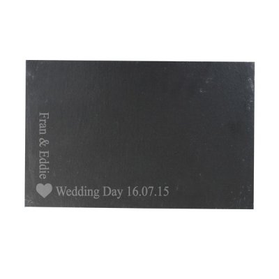 (image for) Personalised Heart Motif Slate Board