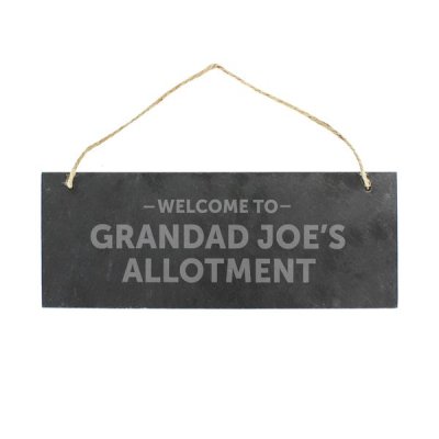 (image for) Personalised Welcome To... Hanging Slate Plaque