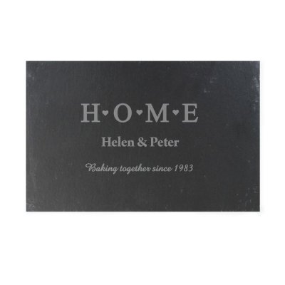 (image for) Personalised HOME Slate Rectangle Placemat