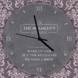 (image for) Personalised Kitchen Slate Clock