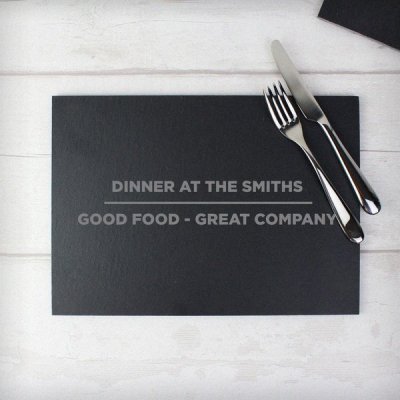 (image for) Personalised Classic Slate Rectangle Placemat