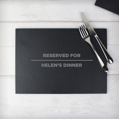 (image for) Personalised Classic Slate Rectangle Placemat