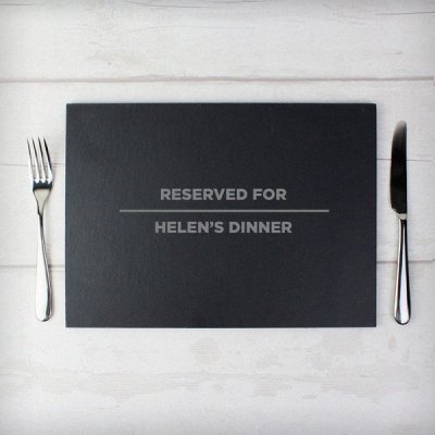 (image for) Personalised Classic Slate Rectangle Placemat