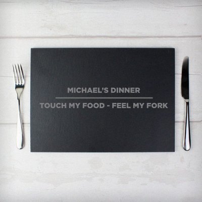 (image for) Personalised Classic Slate Rectangle Placemat