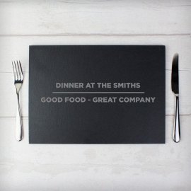 (image for) Personalised Classic Slate Rectangle Placemat