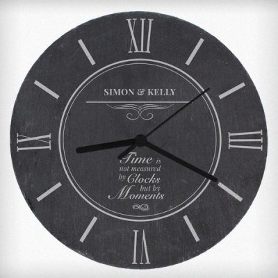 (image for) Personalised Moments Slate Clock