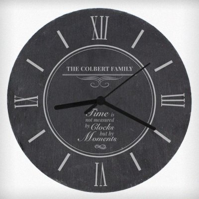 (image for) Personalised Moments Slate Clock