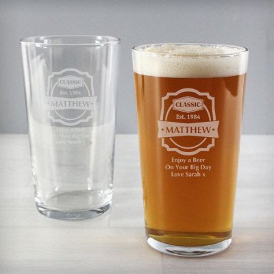 (image for) Personalised Classic Pint Glass