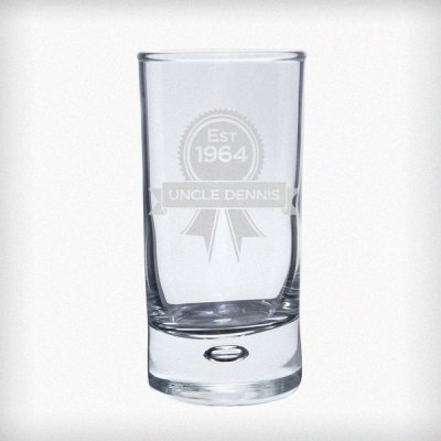 (image for) Personalised Established Rosette Bubble Shot Glass