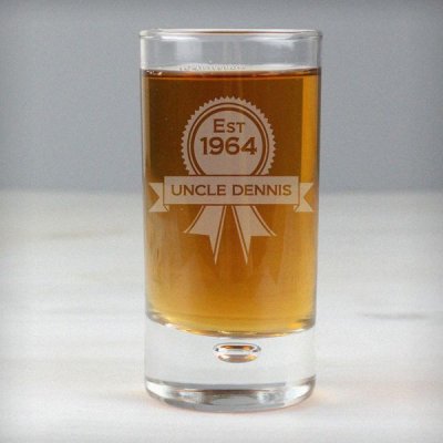 (image for) Personalised Established Rosette Bubble Shot Glass