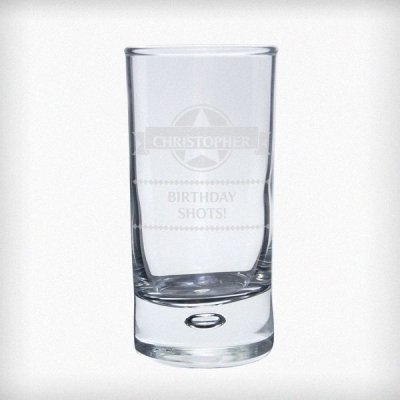 (image for) Personalised Diamond Bubble Shot Glass