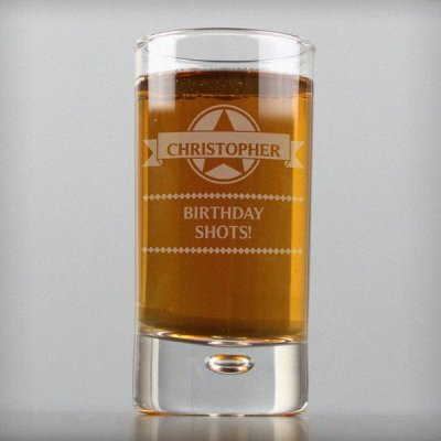 (image for) Personalised Diamond Bubble Shot Glass