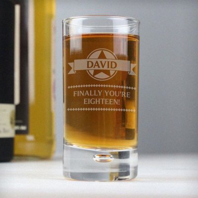 (image for) Personalised Diamond Bubble Shot Glass