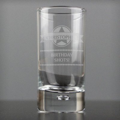 (image for) Personalised Diamond Bubble Shot Glass