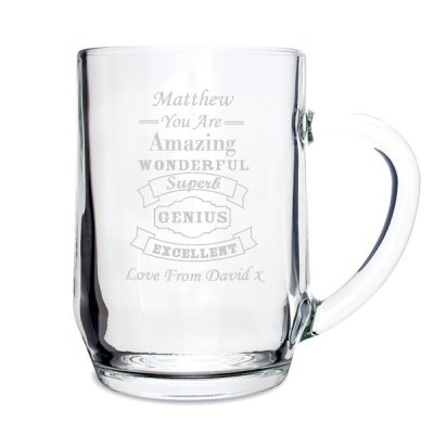 (image for) Personalised Vintage Typography Tankard