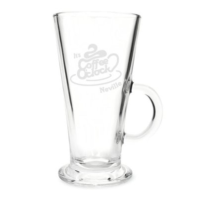 (image for) Personalised Coffee O Clock Latte Glass