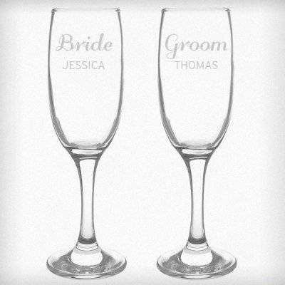 (image for) Personalised Classic Pair of Flutes