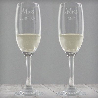 (image for) Personalised Classic Pair of Flutes