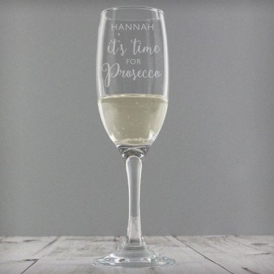 (image for) Personalised 'It's Time for Prosecco' Flute