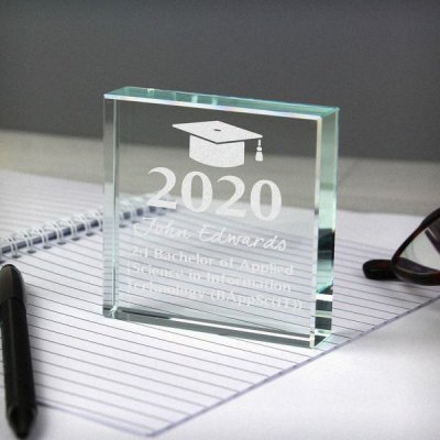 (image for) Personalised Graduation Large Crystal Token