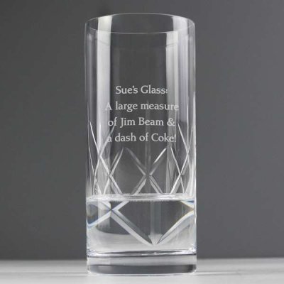 (image for) Personalised Crystal Hi Ball Glass