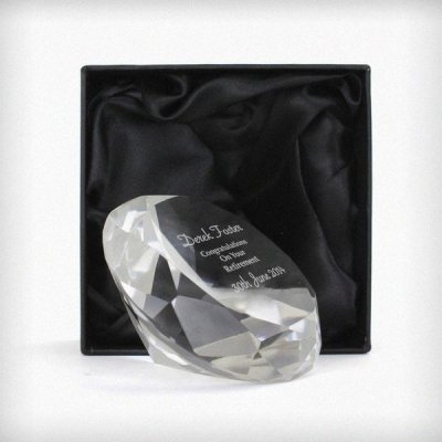 (image for) Personalised Occasion Diamond Paperweight