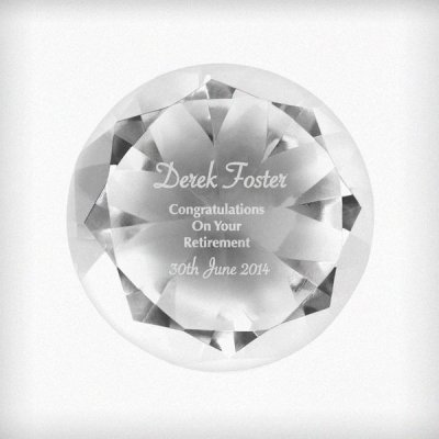 (image for) Personalised Occasion Diamond Paperweight