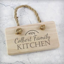 (image for) Personalised Kitchen Wooden Sign