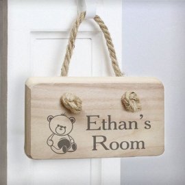 (image for) Personalised Teddy Wooden Sign