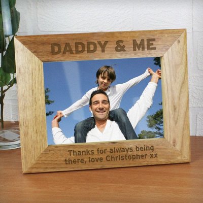 (image for) Personalised Bold Text 7x5 Wooden Photo Frame