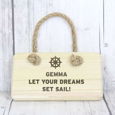 (image for) Personalised Nautical Wooden Sign