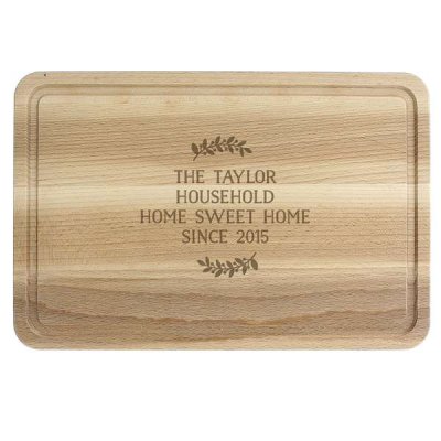 (image for) Personalised Wreath Chopping Board