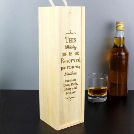 (image for) Personalised Reserved For Bottle Presentation Box