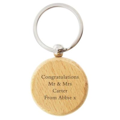 (image for) Personalised Wooden Keyring