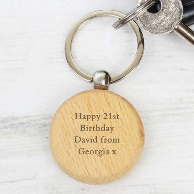 (image for) Personalised Wooden Keyring