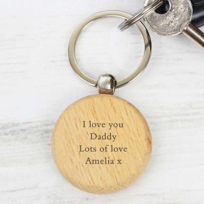 (image for) Personalised Wooden Keyring